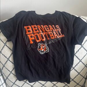 Kids Black Bengals Football T-Shirt